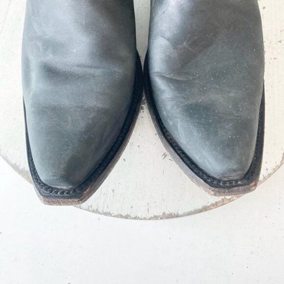 Lane EMMA JANE Womens Cowboy Boots 9.5 Matte Black Western Cowgirl Mid Calf Tall - Picture 6 of 11